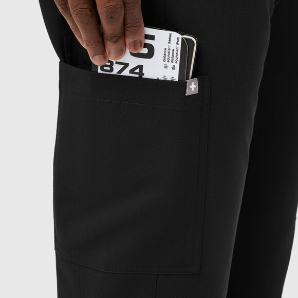 FIGS Technical Collection Men's Axim Cargo Scrub Pant - Black XL - Picture 4 of 12